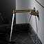 Grifo lavabo empotrado monomando Line oro cepillado de Imex